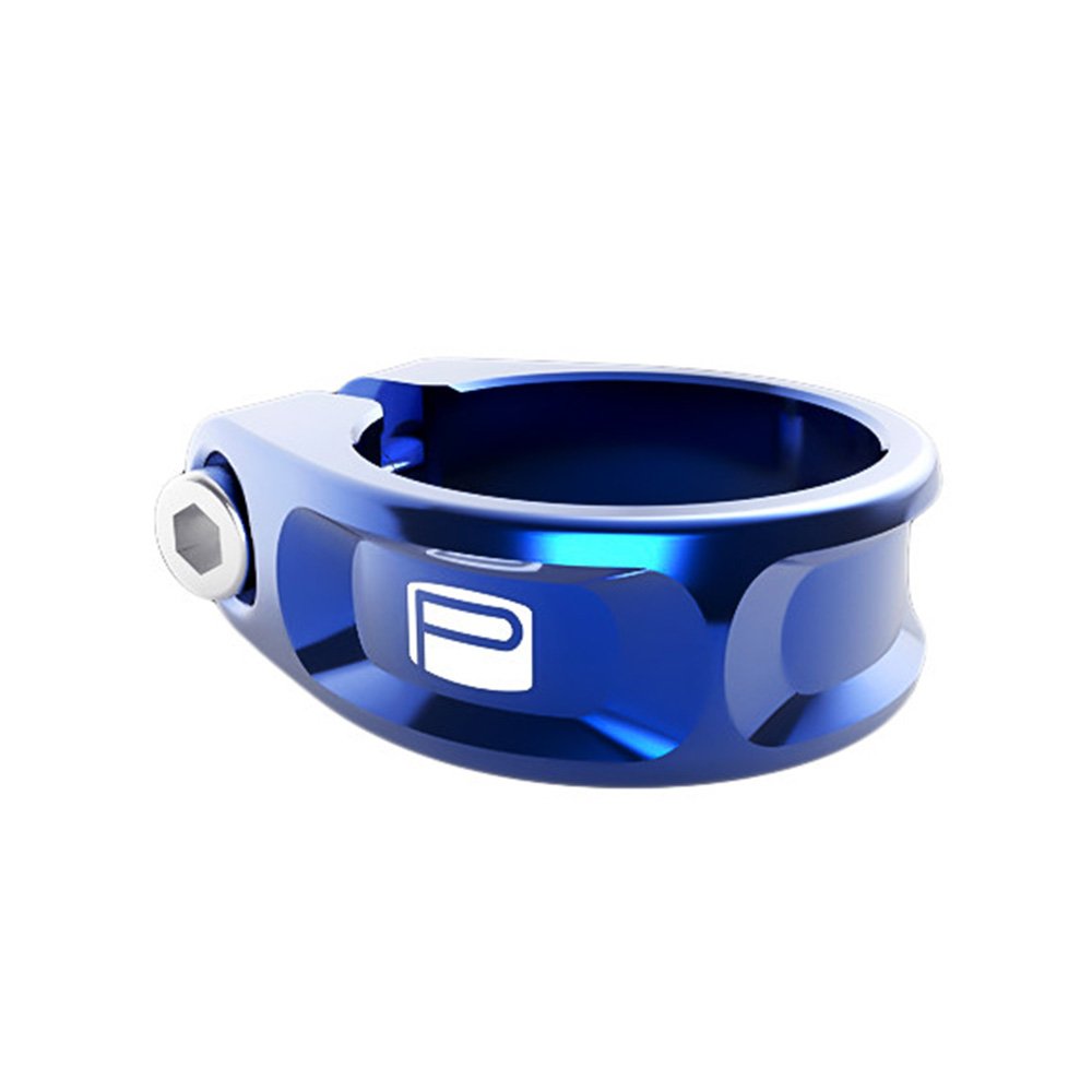 Promax FC-1 Fixed Seatpost Clamp - PX-SC130F254-BL Blue | Durable Bike Seat Clamp for Road & Mountain Bikes | Perfect for Cycling, Commuting & Outdoor Adventures