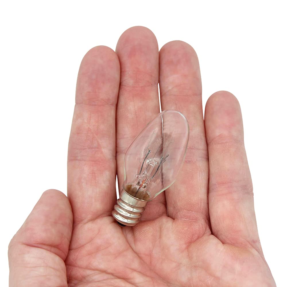 Lumenivo 120V 15W Replacement Light Bulb for Scentsy Warmer & Wax Melters - 15 Watt Nightlight Bulbs for Himalayan Salt Lamps, Candle Warmers & Plug-Ins - Pack of 10 Bulbs - Perfect for Aromatherapy & Home Fragrance Use