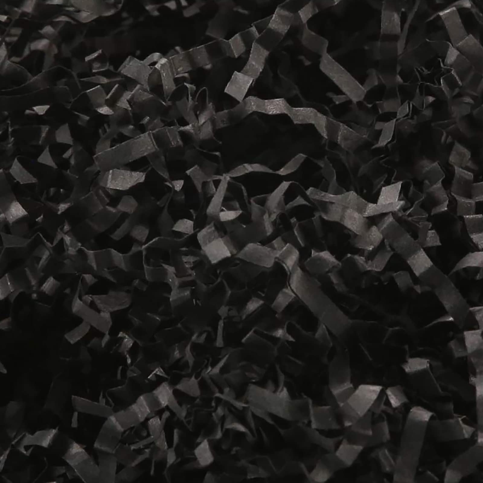Premium 1/2 LB Black Crinkle Cut Paper Shred - Gift Basket & Box Filler, Eco-Friendly Shredded Paper for Gift Wrapping, Party Decor, Wedding Confetti & Craft Projects