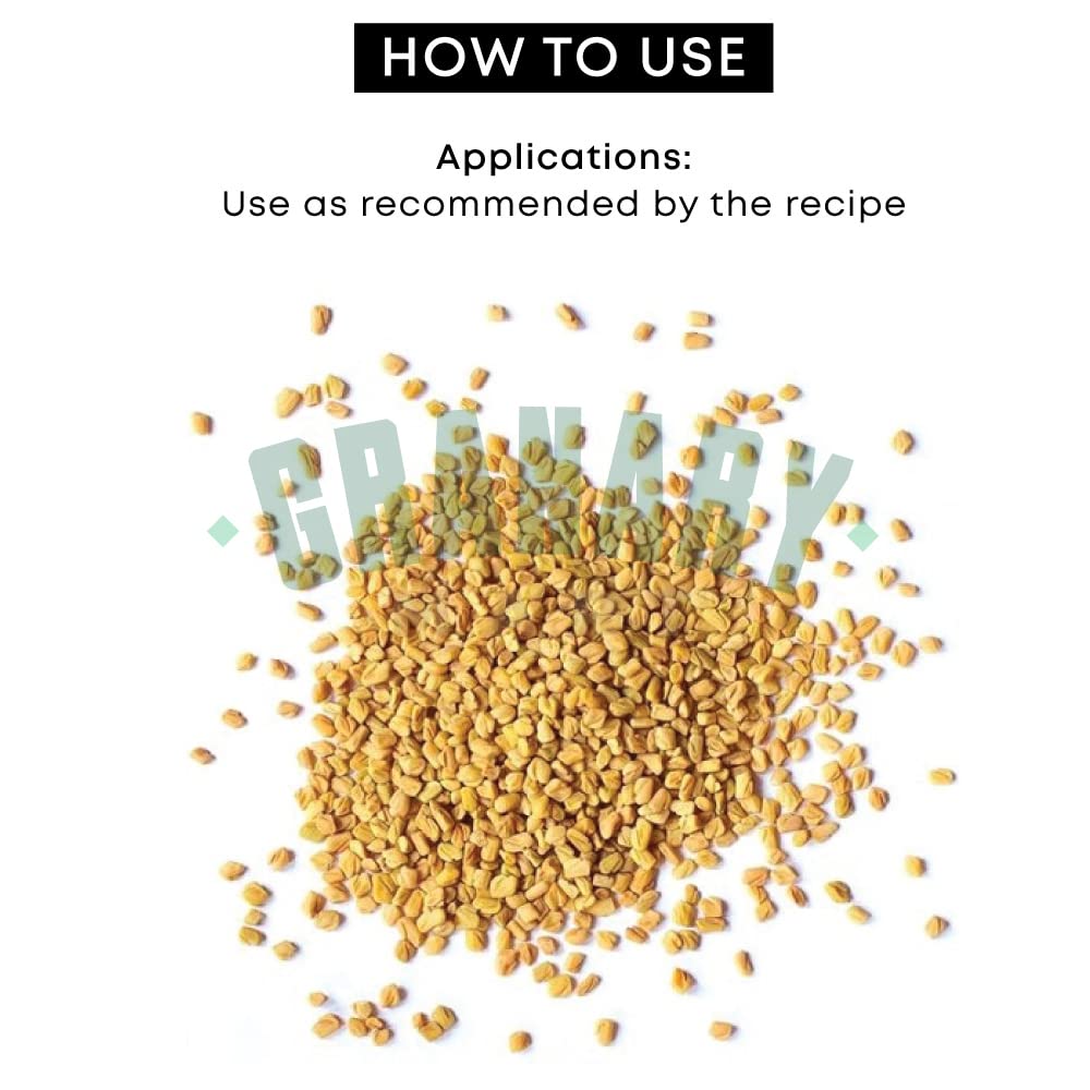 Premium Whole Fenugreek Seeds 44 lbs Bulk Bag | Natural Indian Spice for Cooking | Gluten-Free, No Preservatives | Ideal for Curries, Pickling & Herbal Tea | Granary Mart