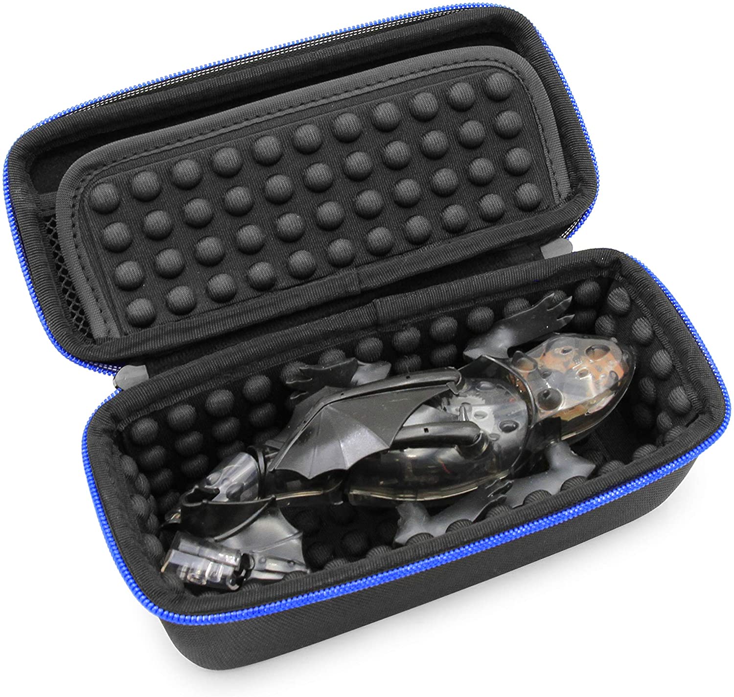 CASEMATIX HEXBUG Remote Control Dragon Rechargeable Robotic Dinosaur Storage Case with Accessory Compartment - Protective Travel Case for Robotic Pets & Small Toys | Perfect for Playtime, Travel & Toy Organization