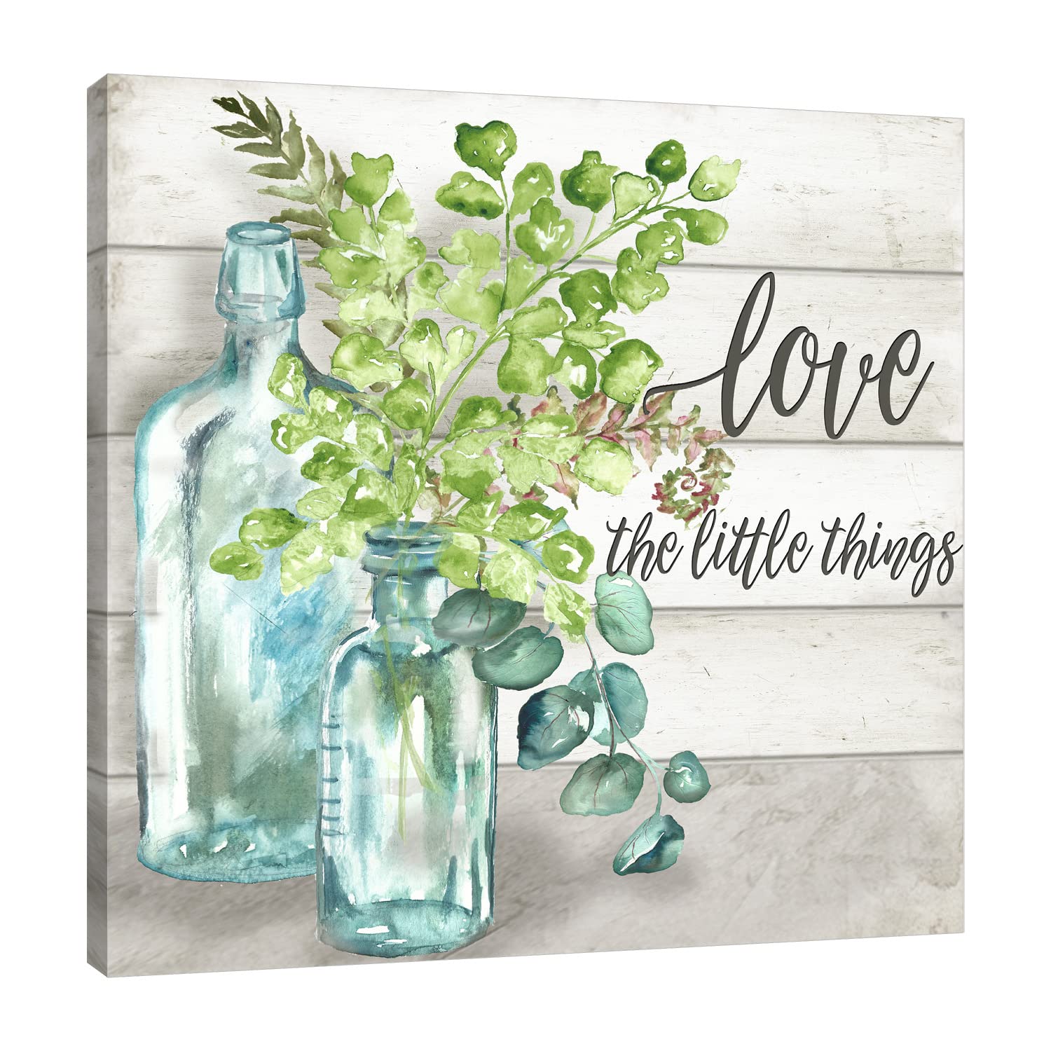 Vintage Specimen Bottles Gallery Wrapped Canvas Wall Art - 48