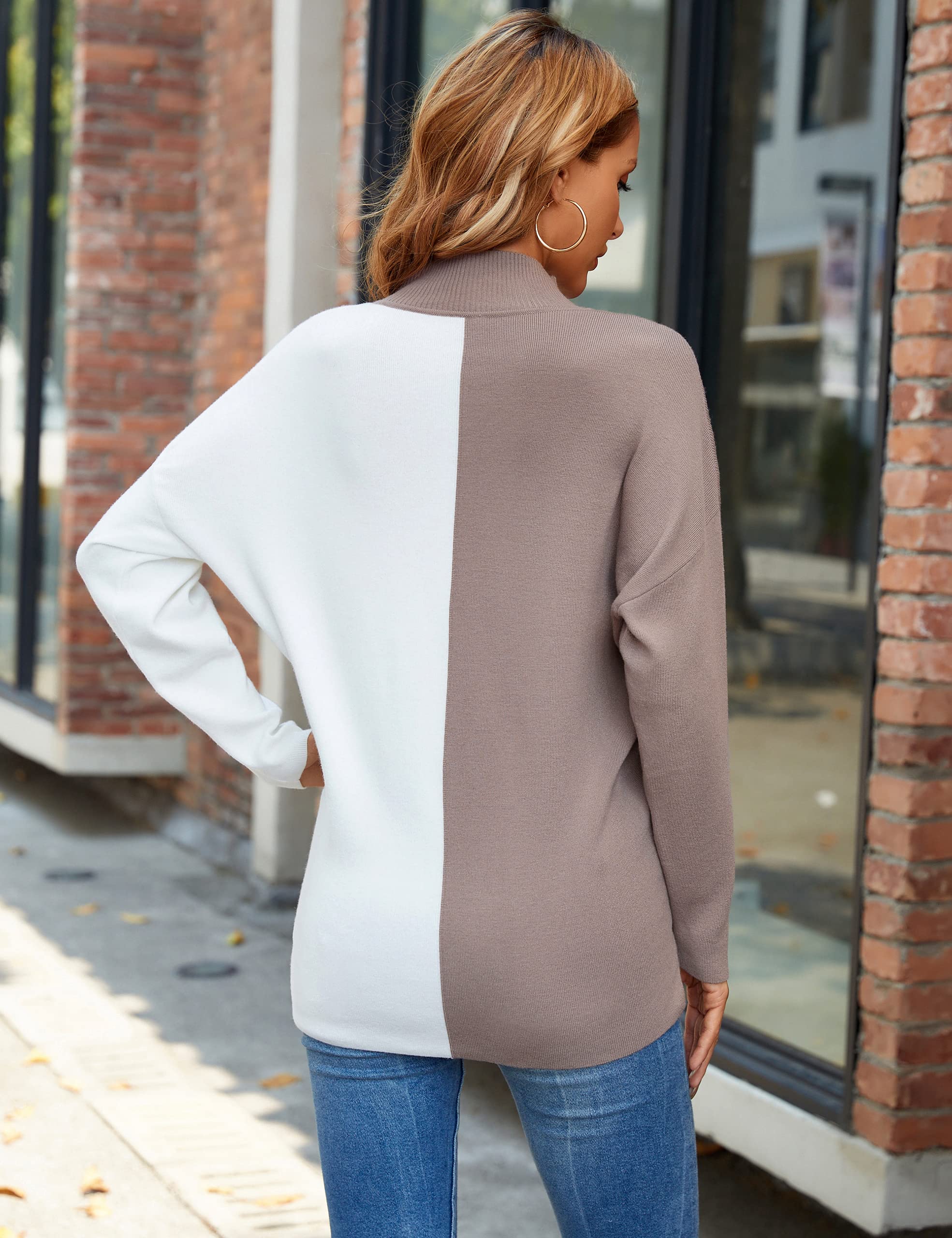 BMJL Women's Pullover Sweaters - Ruffle Shoulder Casual Knit Tops with Hollow Out Design, Long Sleeve Fall Sweater for Work, Date Night & Weekend Outfits