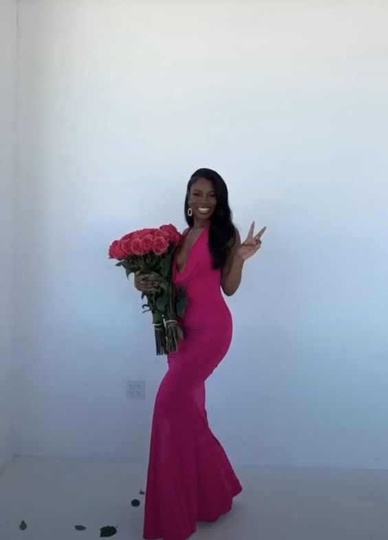 Elegant Hot Pink Mermaid Long Prom Dress for Women - Formal Evening Gown with Sequins J4543 | Perfect for Homecoming, Quinceañera & Black Tie Events