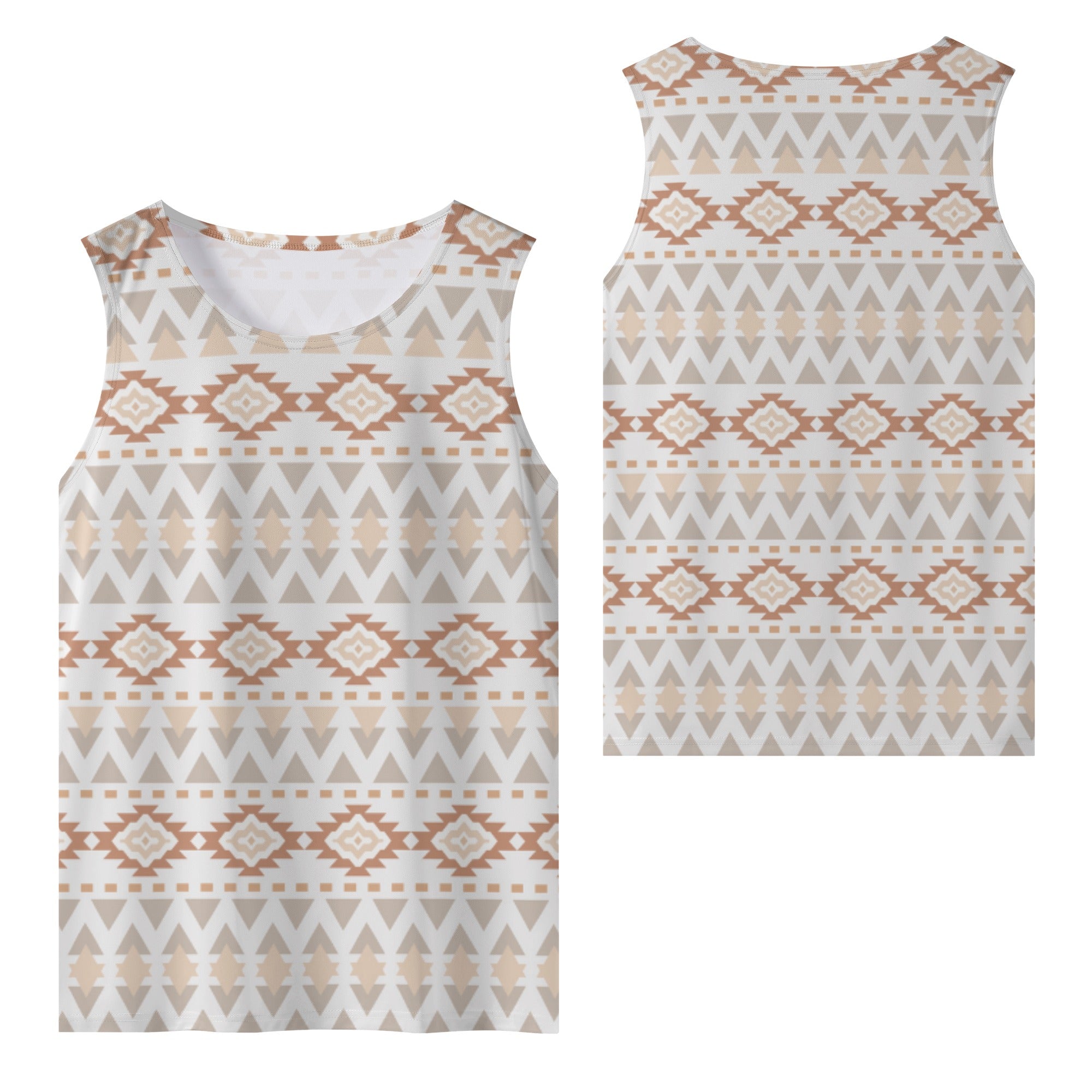 Boho Men's Tank Top - Southwestern Muscle Tee Shirt for Summer | Casablanca Pass | Perfect for Beach, Festival & Casual Wear