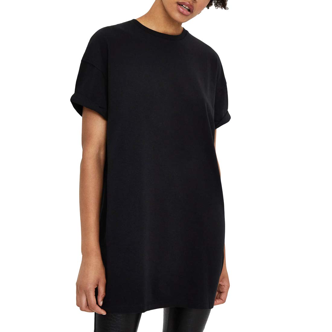 Oversized T-Shirt Dress for Women - Summer Cotton Loose Tee Top in White, Black, Green, Grey, Yellow, Blue, Orange, Purple & Red | Plus Size Casual Wear for Beach, Lounge & Everyday Outfits