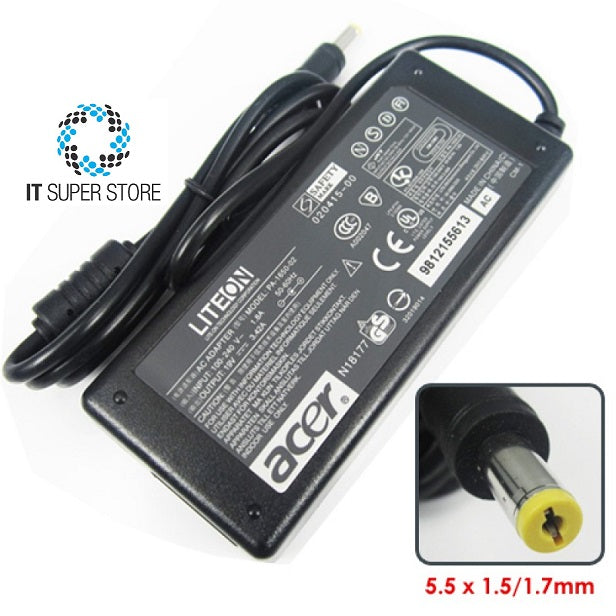 Acer Aspire E5 571G 79XU 65W Laptop Charger Power Adapter - Replacement for Acer Laptop Charging Cord - Perfect for Home, Office & Travel Use