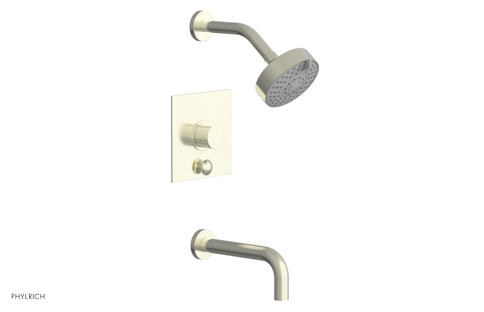 BASIC II Pressure Balance Tub and Shower Faucet Set 230S 27 - Chrome Finish for Bathroom & Shower Installation, Perfect for Modern Home Renovation