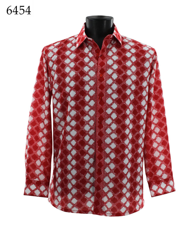 Bassiri Men's Long Sleeve Casual Shirt 6454 - Comfortable Button Down Work Shirt for Office, Business & Everyday Wear