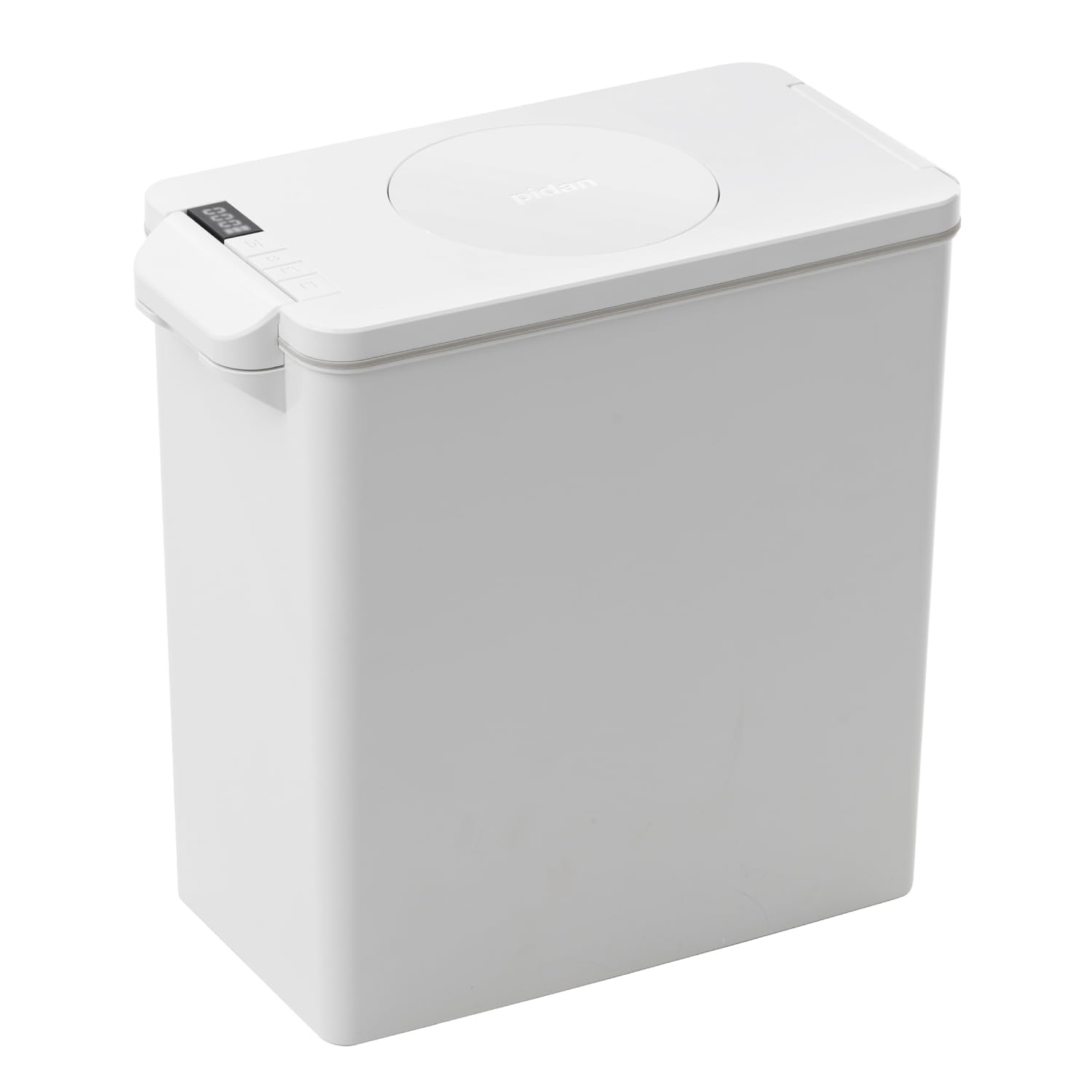 Pidan Vacuum Pet Food Storage Container with Scale - 17lb Airtight Dry Food Bucket for Dogs & Cats | Rechargeable Vacuum Sealed Bin with Scoop (15L) | Perfect for Kitchen Pantry & Pet Feeding Area Organization