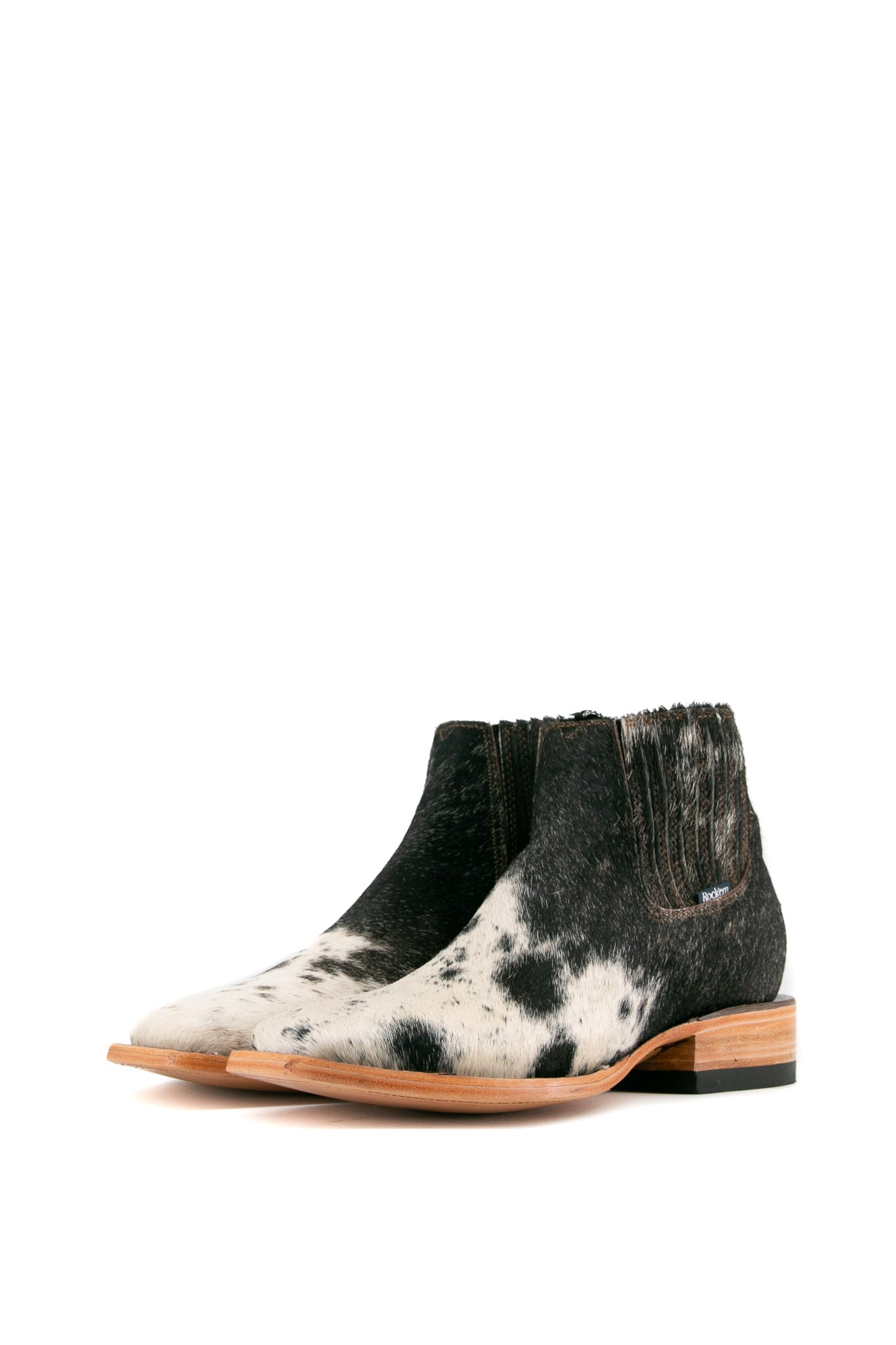 Men's Cowhide Square Toe Ankle Boots - Size 7 (GM49) - Comfortable & Stylish Western Boots for Casual Wear, Work & Outdoor Activities