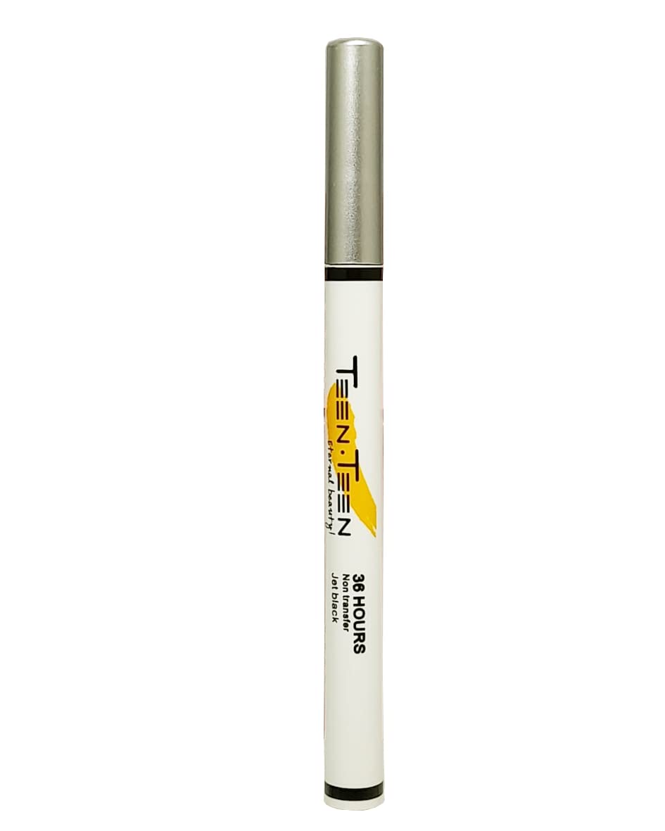36-Hour Long-Lasting Black Liquid Eyeliner Pen - Waterproof, Smudge-Proof & Quick Dry | Ultra-Fine Tip for Precise Lines | Highly Pigmented Formula | Perfect for Everyday Makeup & Party Looks | Great for Professional Use, Weddings & Special Occasions