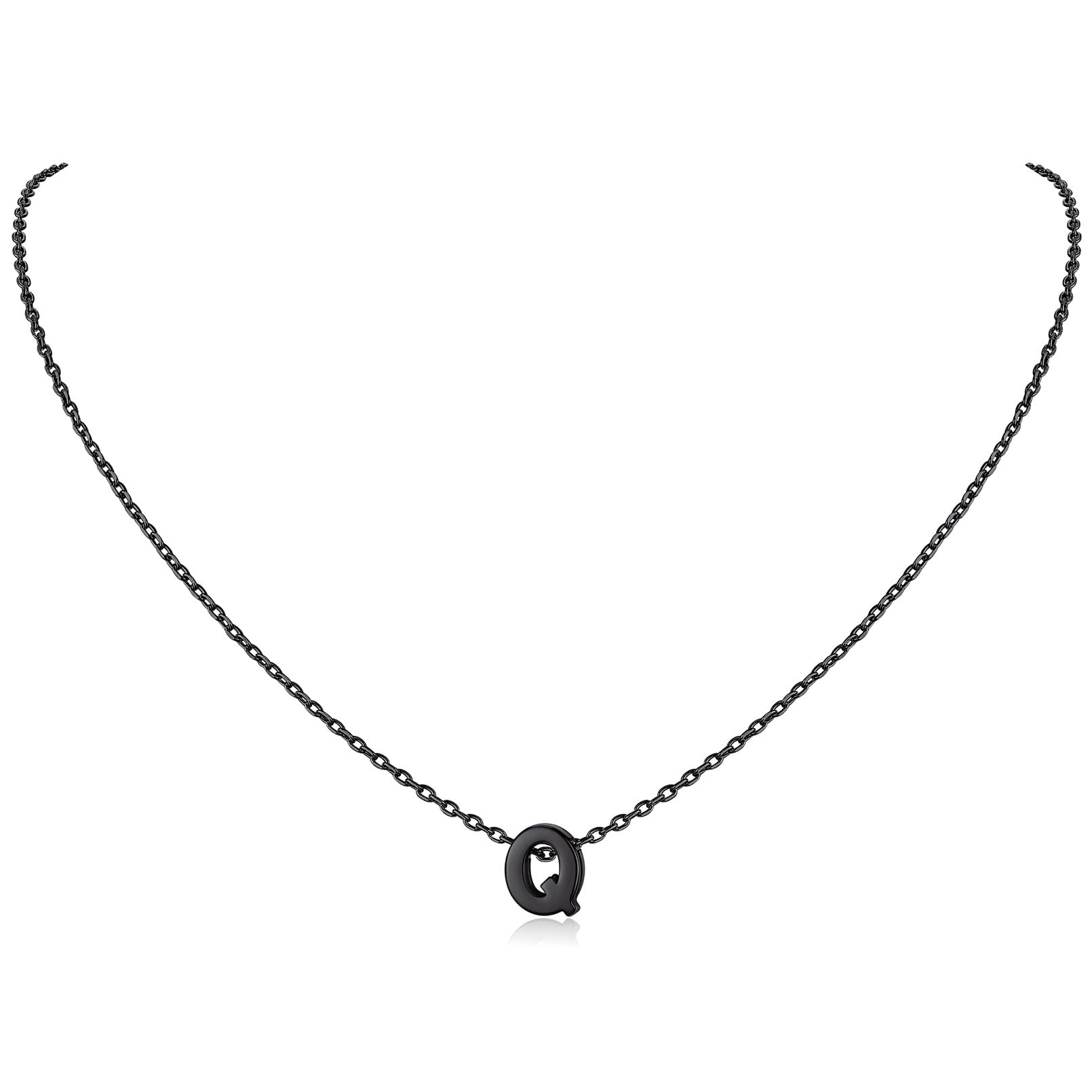 ChicSilver 925 Sterling Silver Initial Necklace for Women - Dainty Personalized Letter Pendant Jewelry - Perfect Birthday Gift for Her with Gift Box - Ideal for Anniversaries, Valentine's Day & Everyday Wear