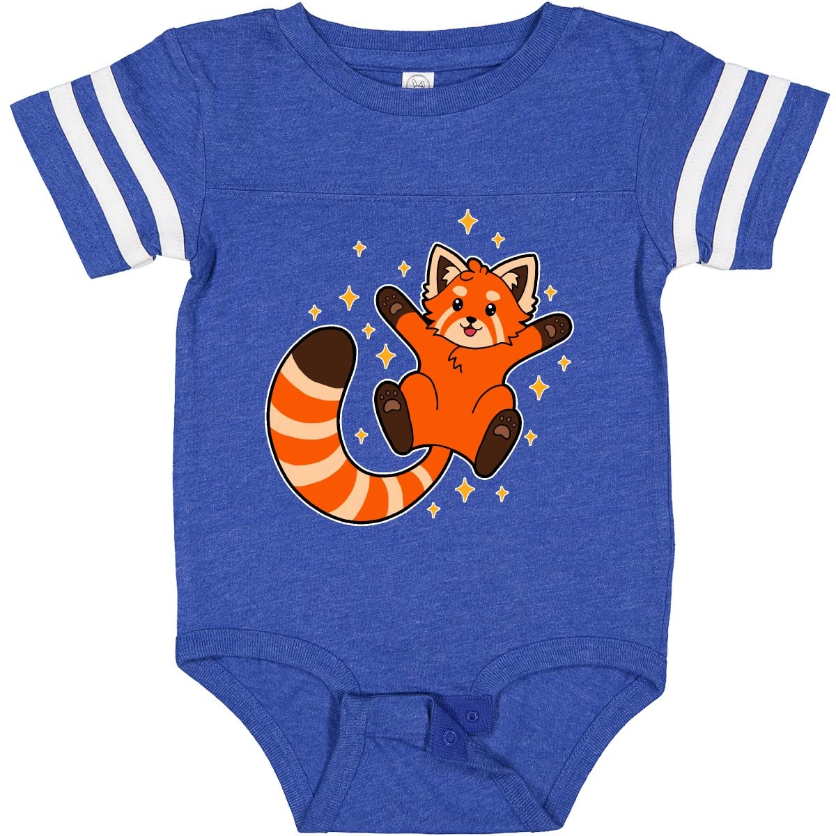 Inktastic Cute Red Panda with Sparkles Baby Bodysuit - Adorable Animal Print Onesie for Infants & Toddlers - Perfect for Playdates, Birthday Gifts & Family Photos
