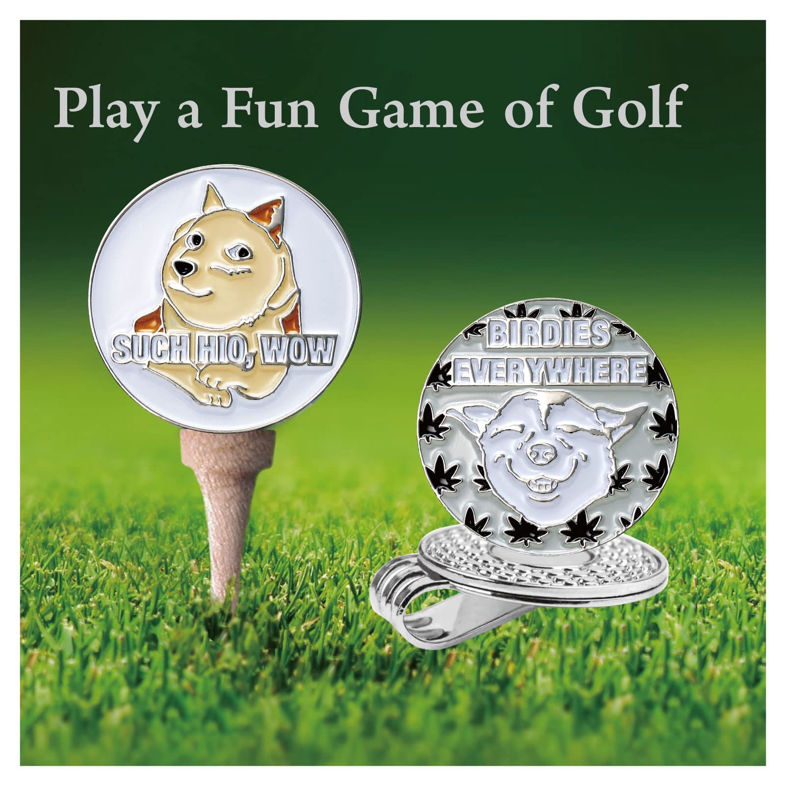 Funny Golf Ball Marker Hat Clip - Golf Accessories for Men & Women - Perfect Golf Gift for Players - Ideal for Golf Courses & Driving Ranges