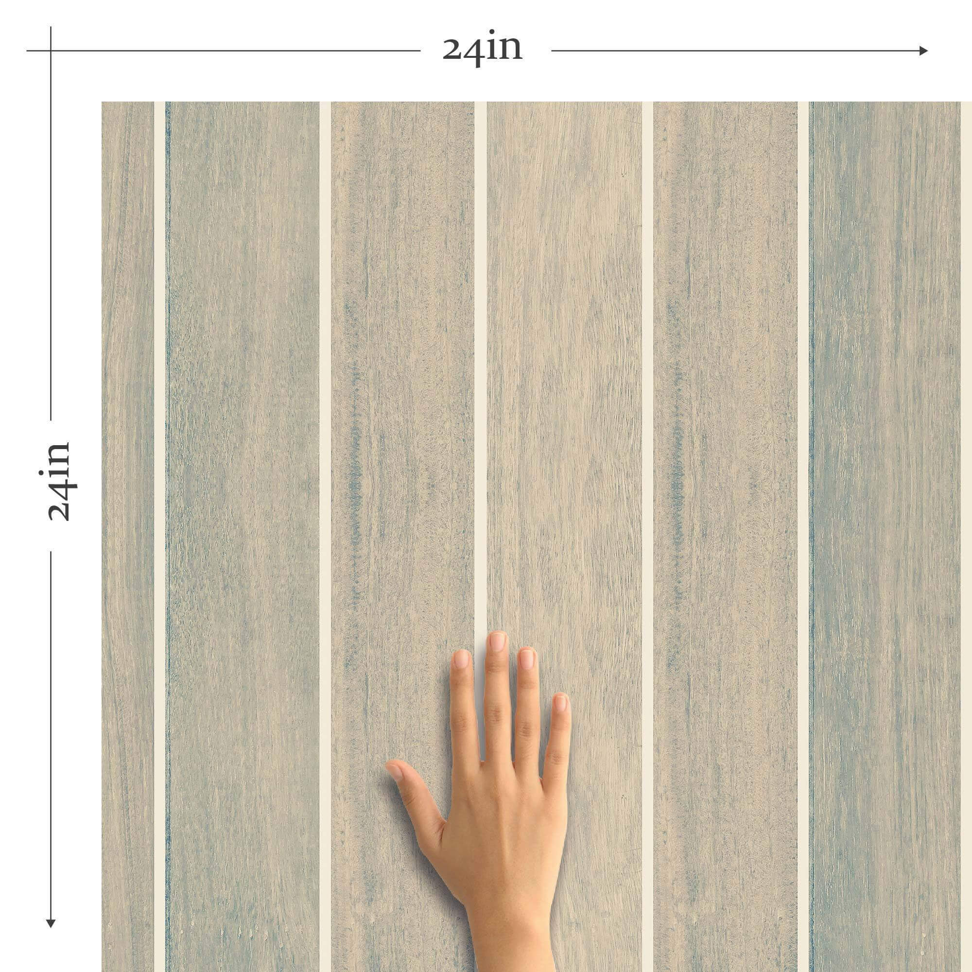 Beige Faux Shiplap Peel and Stick Removable Wallpaper - Self-Adhesive Wall Covering for Bedroom, Living Room & Office Decor