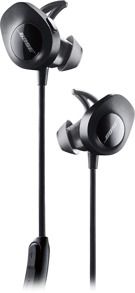 BOSE SoundSport Wireless Bluetooth Headphones - Refurbished (Black) | Sweatproof & Secure Fit for Running, Gym, Workouts & Outdoor Sports