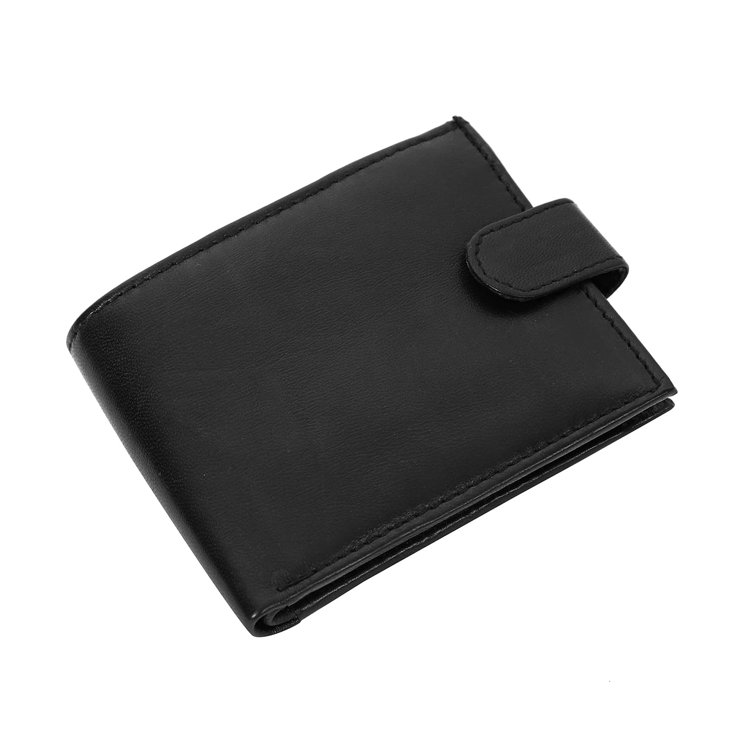 Men's Leather Credit Card Wallet with Zip Coin Pocket & ID Window - Slim RFID Blocking Bifold Wallet for Men - Perfect for Travel, Business & Everyday Use