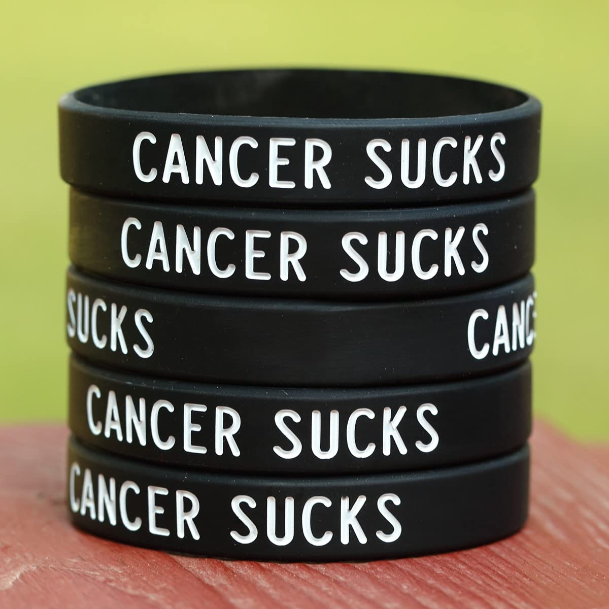 5 Inspirational Cancer Awareness Bracelets - Motivational Gifts for Cancer Patients & Survivors - Perfect for Fundraisers, Support Groups & Daily Encouragement