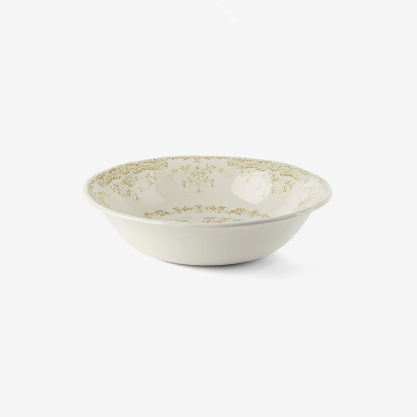 Bitossi Handmade Ceramic Rose Salad Bowl - Elegant Serving Dish for Fruit, Pasta, and Salad | Perfect for Dining, Entertaining, and Gift Giving