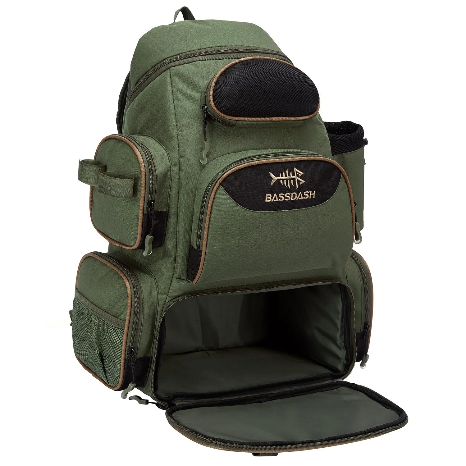 Tactical Fishing Backpack - Lightweight Waterproof Tackle Box Bag with Multiple Storage Pockets | Perfect for Outdoor Fishing, Camping & Hiking Gear Organization