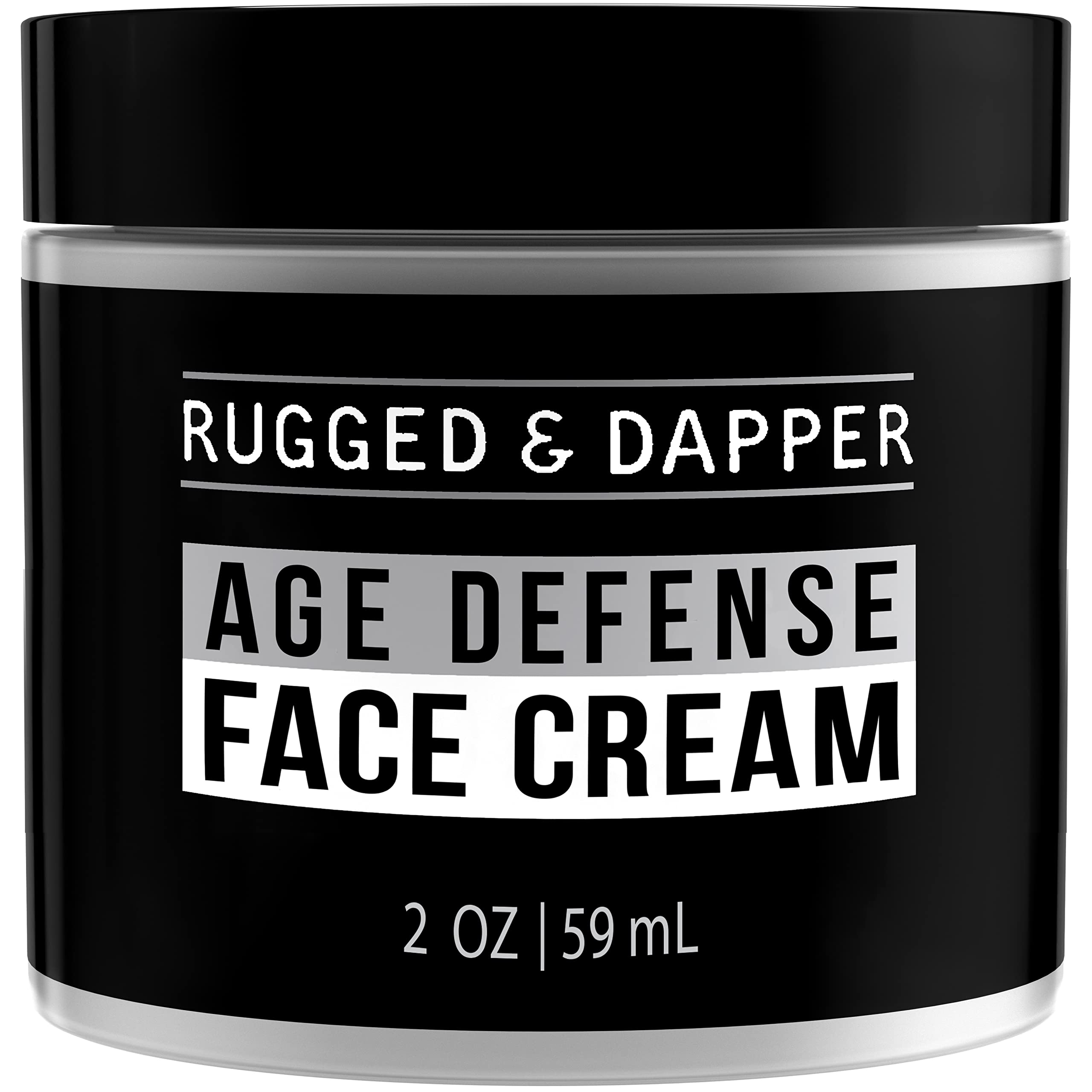RUGGED & DAPPER Anti-Aging Face Cream for Men - Wrinkle Reducing & Hydrating Moisturizer (2 oz) | Daily Skincare Routine & Grooming Essential for Mature Skin