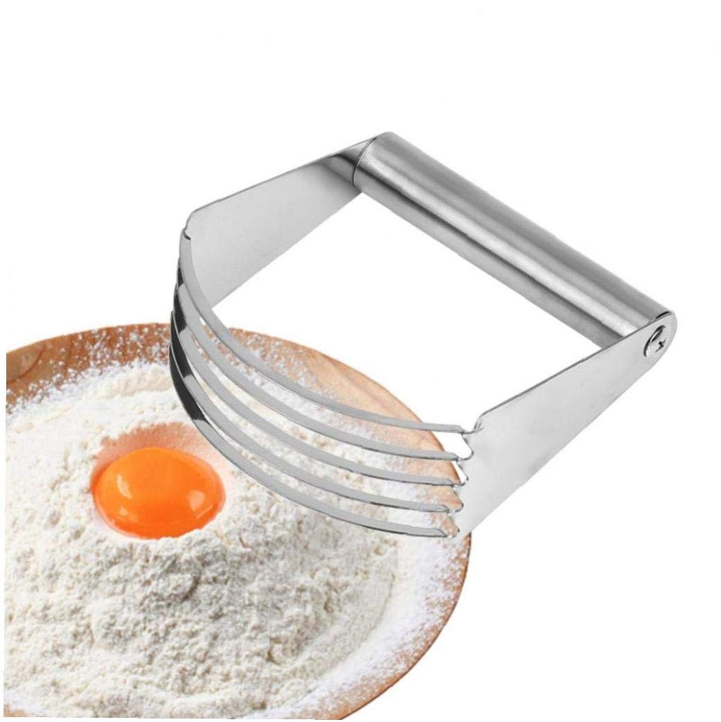 Stainless Steel Dough Blender - Manual Pastry Cutter for Baking, Mixing Flour, Butter & Lard | Perfect for Pies, Cookies & Pastry Making | Heavy Duty Baking Tool for Home & Professional Kitchens