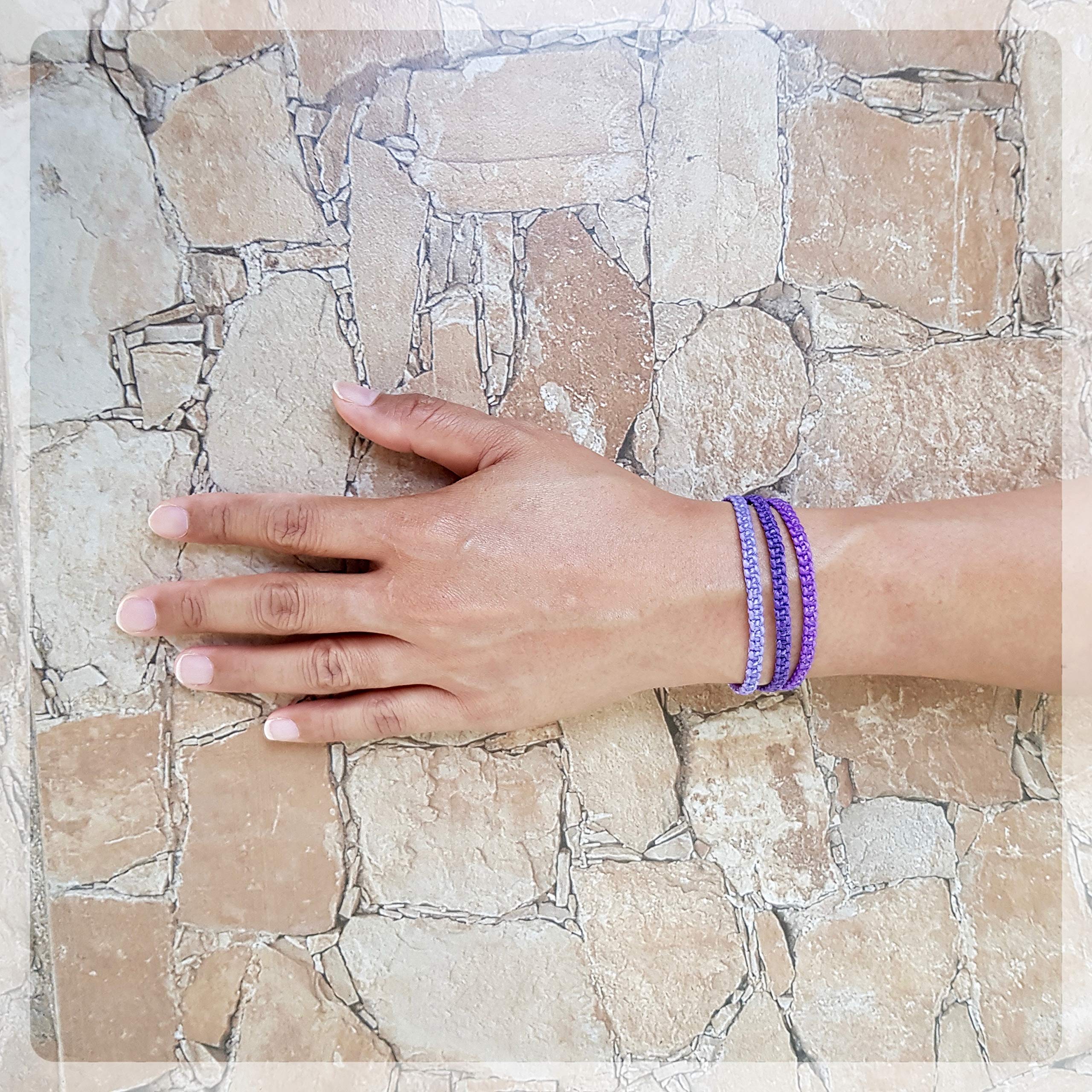 Handmade Thai Woven Triple Stack Bracelet Set - Adjustable Wax Cotton Cord Boho Friendship Wristbands for Women & Men | Unisex Stackable Bracelets for Everyday Wear, Gift Giving & Festival Fashion