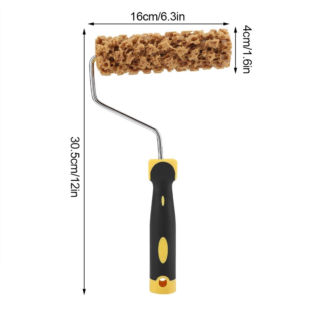Goick Textured Paint Roller Brush with Handle - Wall Painting Tool for Decorative Patterns & Sponge Texture Effects | Perfect for DIY Home Decor, Accent Walls & Creative Wall Finishes