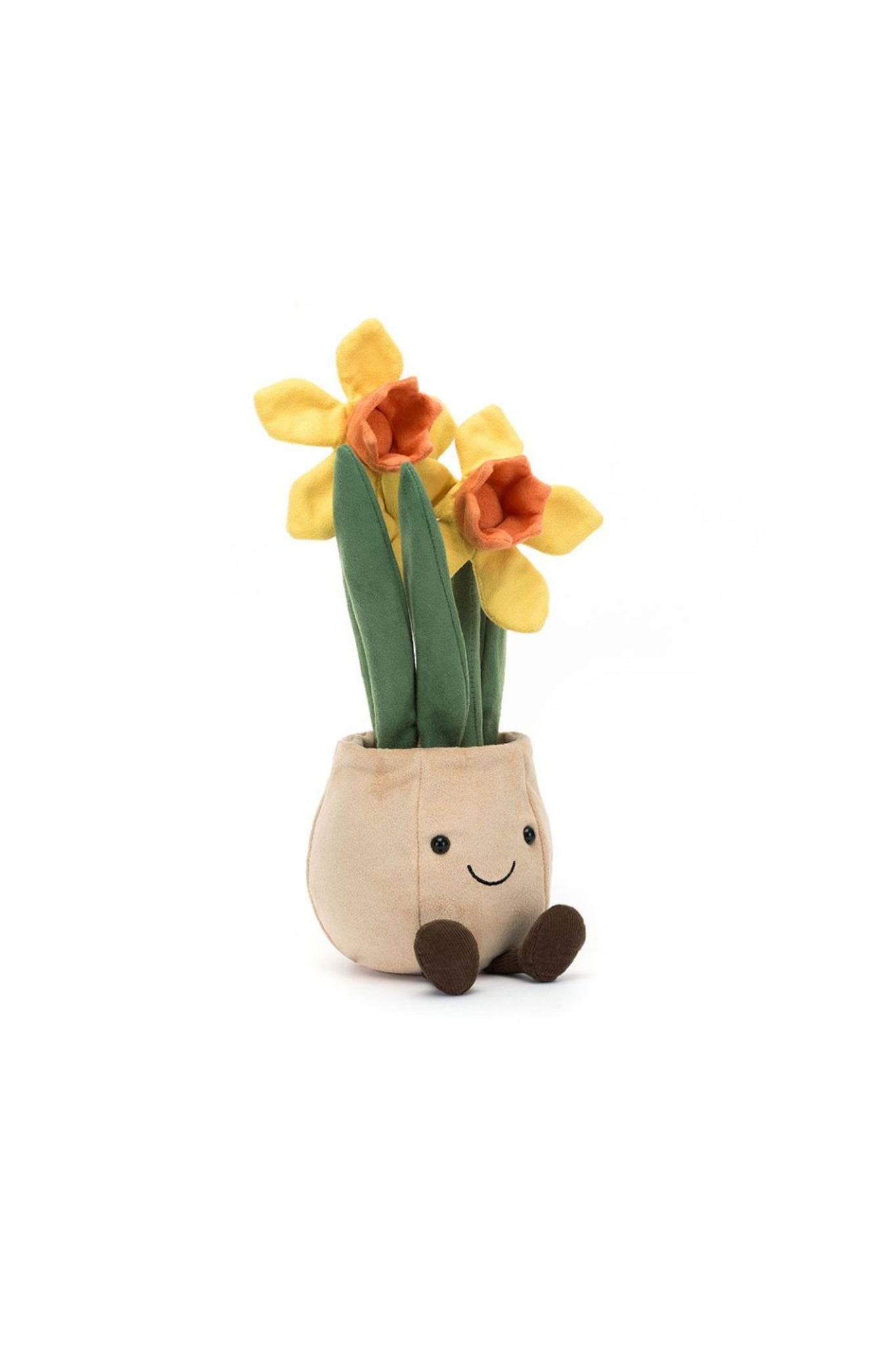 Jellycat Amuseables Daffodil Pot - Cute Floral Home Decor for Spring, Easter Gifts & Nursery Room Accessories