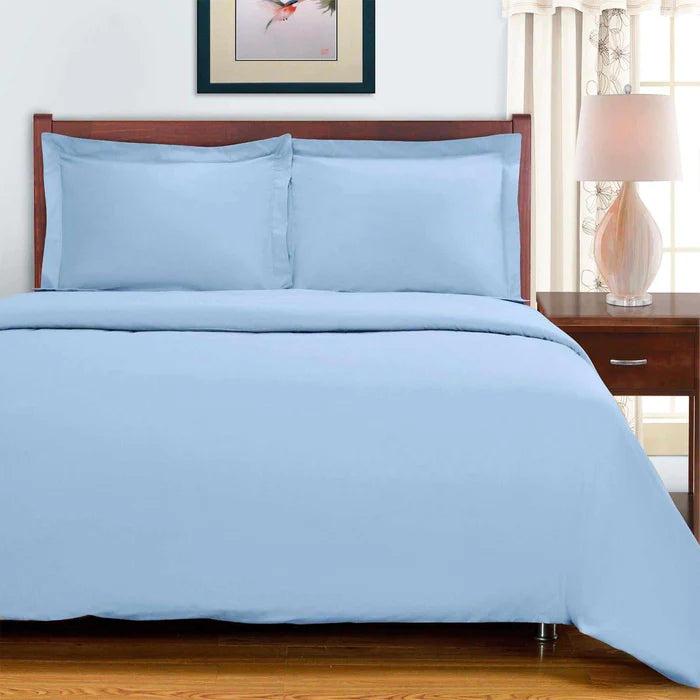 Premium 700 Thread Count Egyptian Cotton Duvet Cover Set with Pillow Shams - Soft Luxury Bedding for Hotel-Style Comfort - Perfect for Master Bedrooms, Guest Rooms & Airbnb Listings