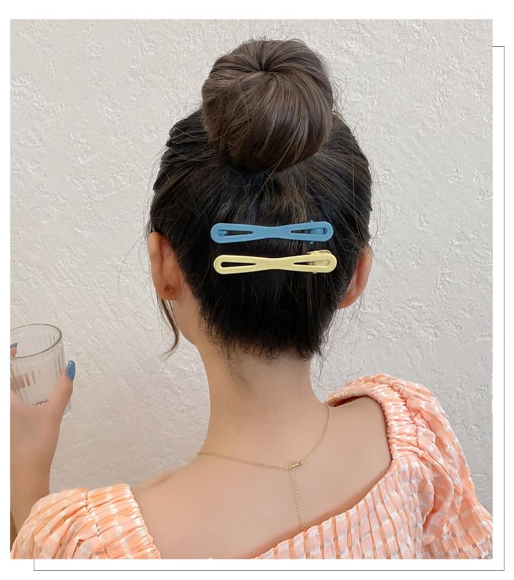 Matte Geometric Hair Clips for Women - No Trace Hairpins, Fashion Hair Accessories, Pack of 6 (Multicolor) | Perfect for Everyday Wear, Parties, and Special Occasions