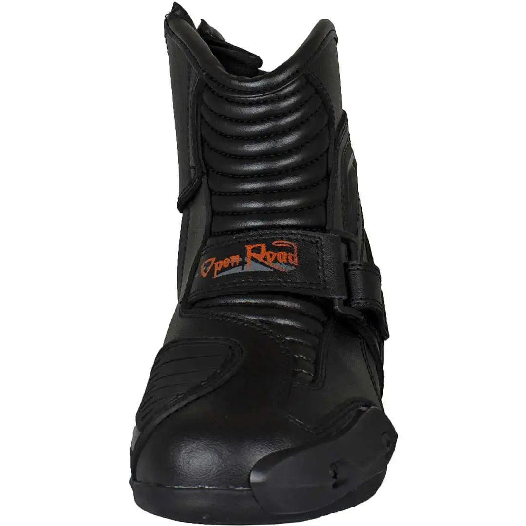 Open Road Men's Racing Mid Boots - Lightweight Motorcycle Boots for Men, Durable & Comfortable Riding Shoes - Perfect for Motorcycle Racing, Cruising & Outdoor Adventures