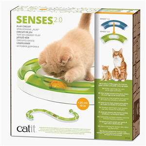 Catit Senses 2.0 Play Circuit - Interactive Cat Toy with 3 Speed Levels & LED Ball - Fun Exercise for Indoor Cats - Perfect for Playtime, Training & Mental Stimulation