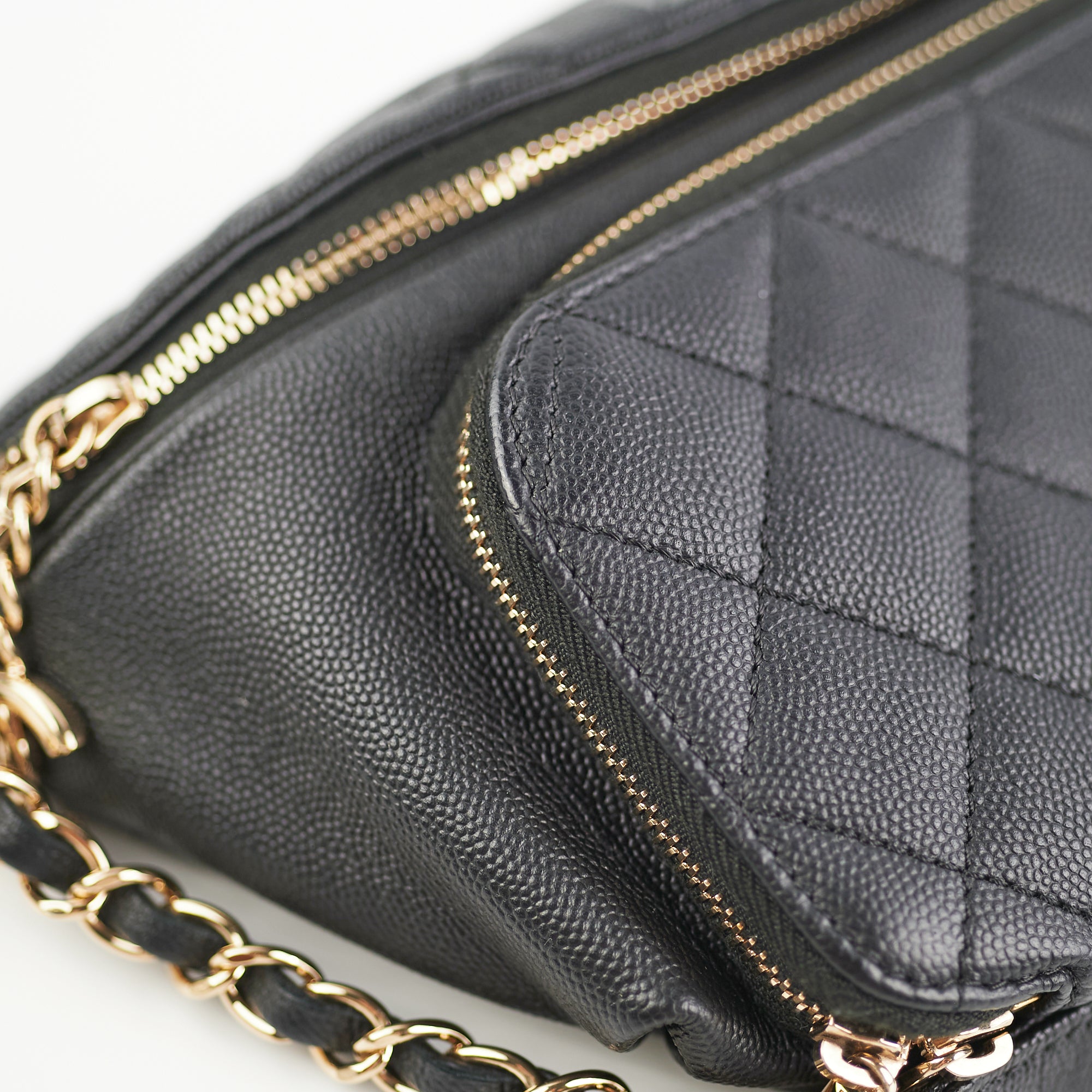 Chanel Caviar Quilted Business Affinity Waist Belt Bag Black - Luxury Crossbody Bag for Women, Perfect for Office, Travel & Evening Events