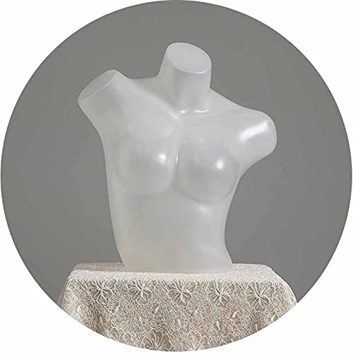 Adjustable Female Mannequin Torso for Lingerie & Swimsuit Display - 3 Color Options (Sloping Shoulder with Clavicle) - Perfect for Boutique Window Displays, Retail Stores and Fashion Showrooms