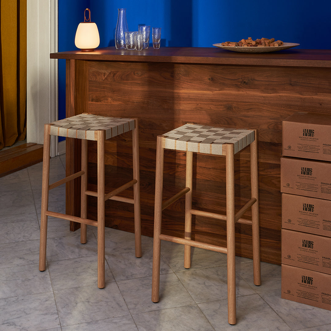 Betty TK8 Bar Stool - Modern Adjustable Height Counter Stool with Backrest - Perfect for Kitchen Islands, Breakfast Bars & Home Bars