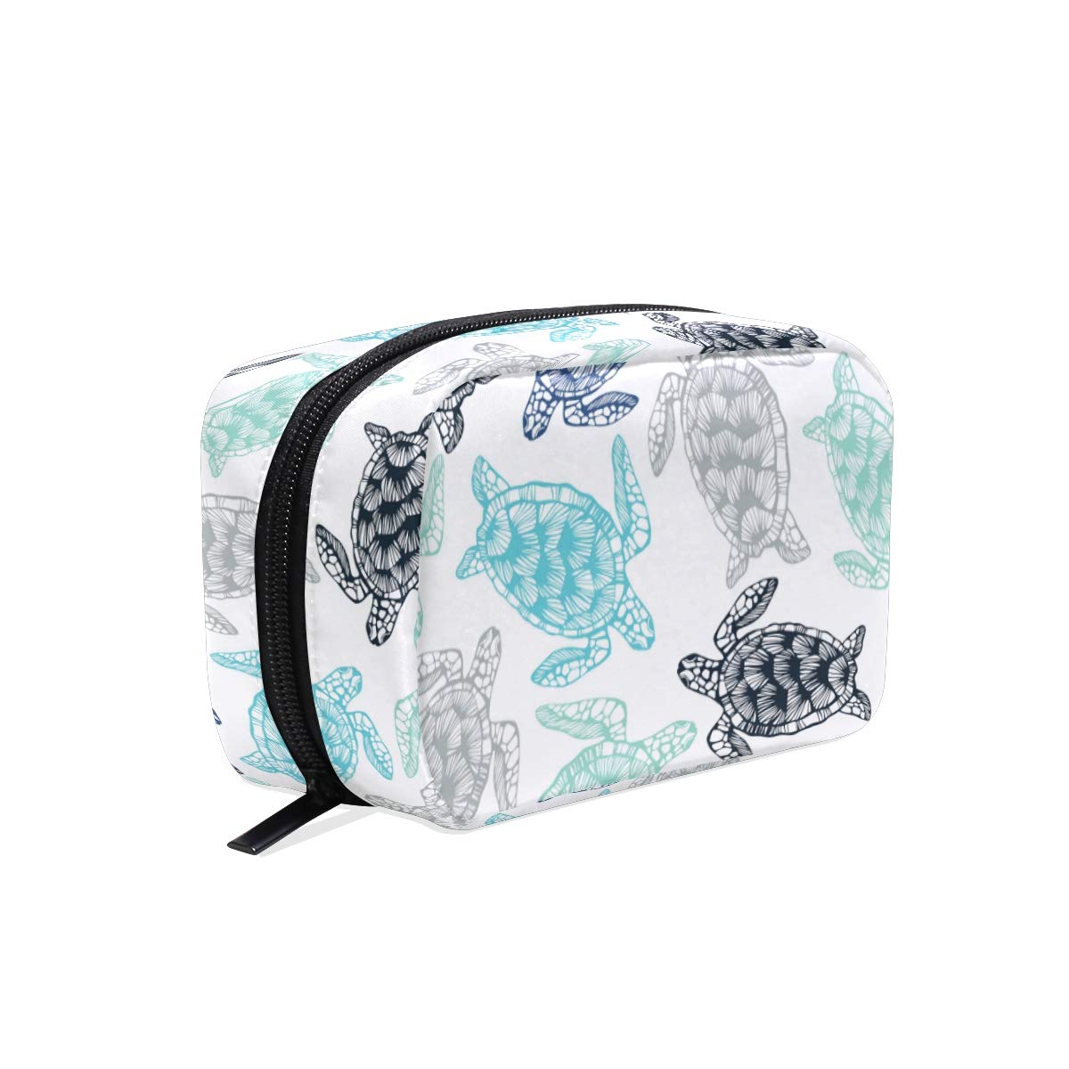 MOYYO Sea Turtle Makeup Bag - Waterproof Travel Cosmetic Organizer for Women & Girls - Perfect for Beach & Travel