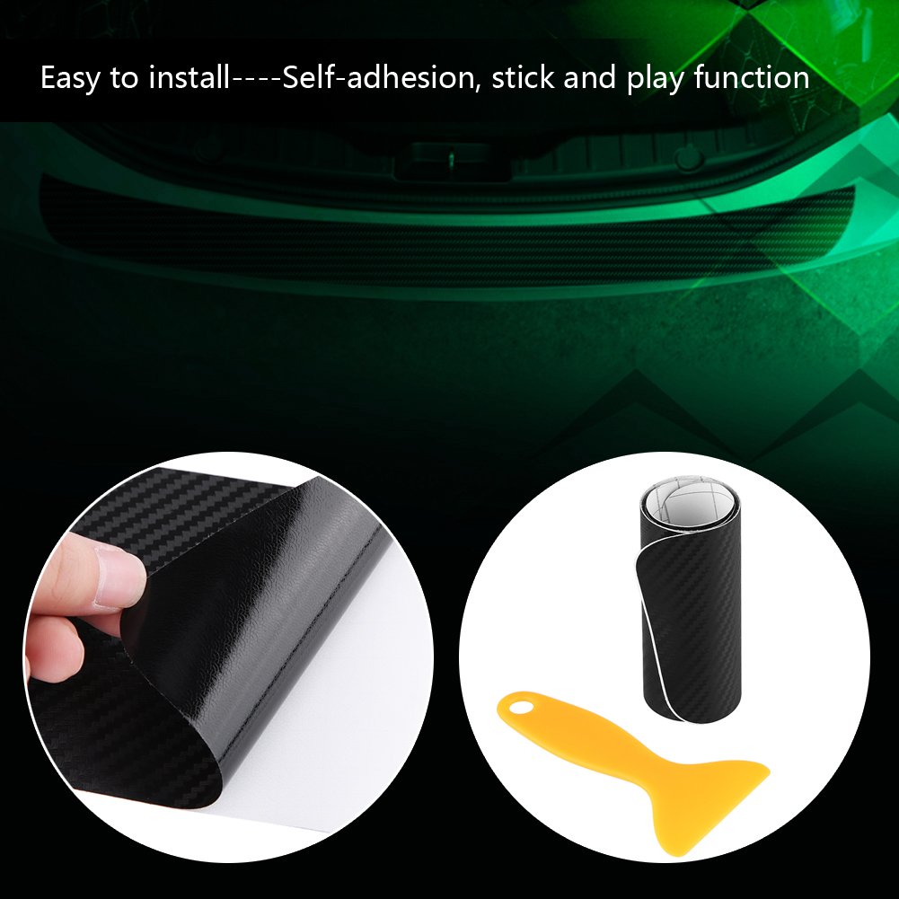 Car Rear Bumper Protector - 100x9cm (39.4x3.5in) Self-Adhesive Guard Tape for Scratch Protection | Perfect for SUVs, Sedans & Trucks - Easy Installation & Durable Cover