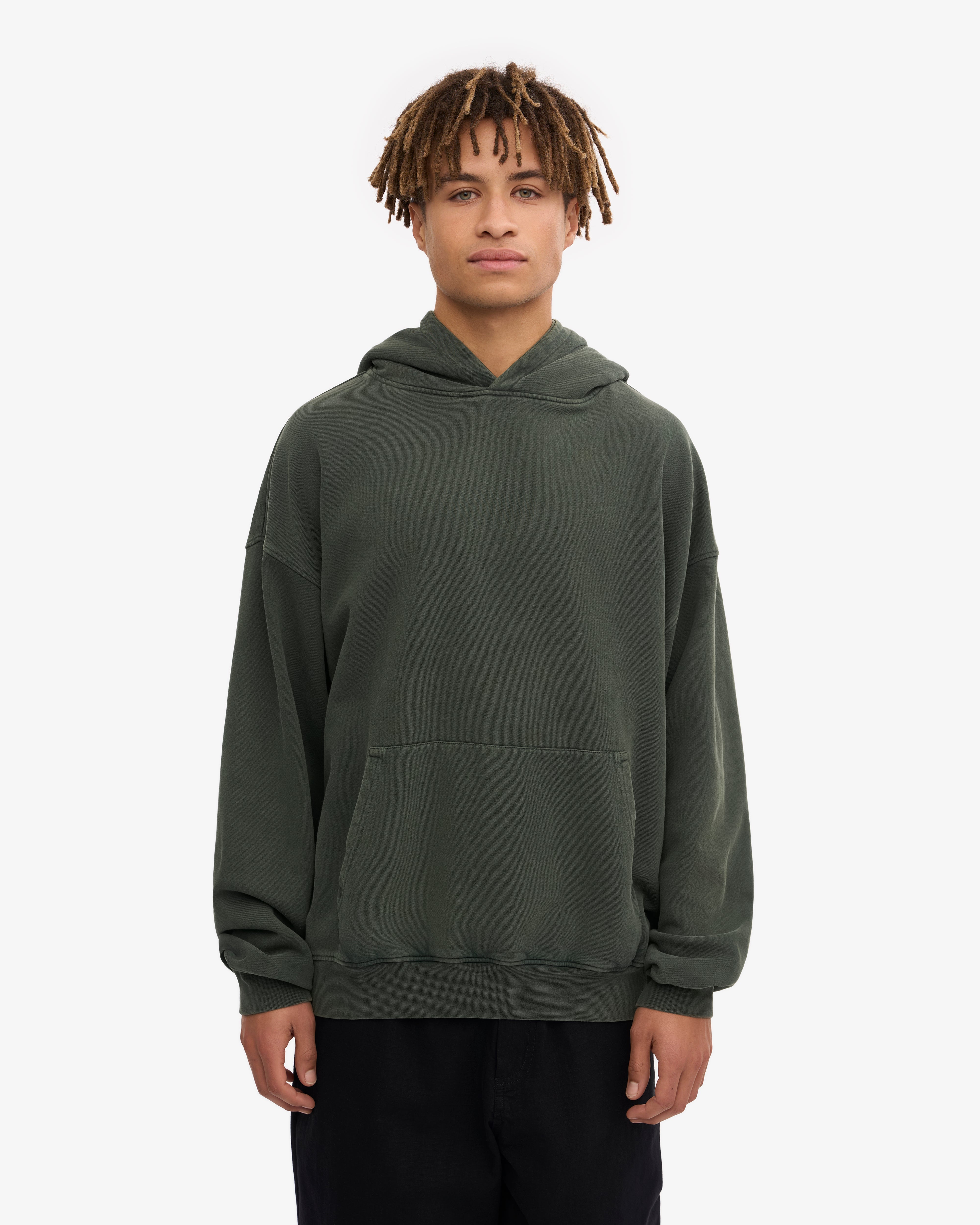 Organic Oversized Hoodie - Midnight Forest Green | Cozy & Comfortable Pullover for Men & Women | Perfect for Casual Wear, Lounging & Outdoor Activities