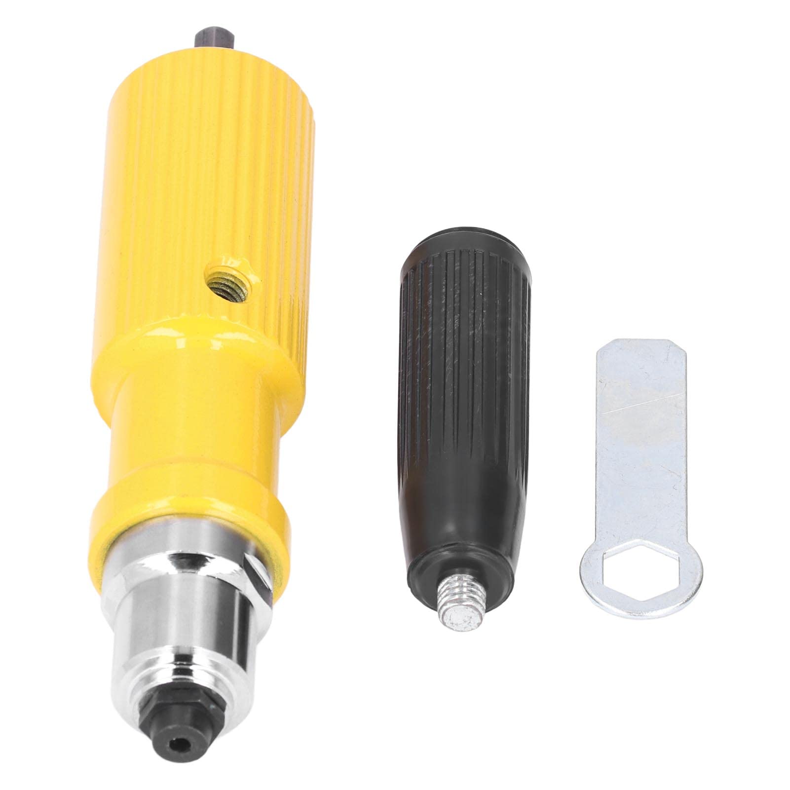 Cordless Drill Rivet Gun Adapter Kit - Electric Rivet Attachment Tool for Power Drills | DIY, Home Improvement & Automotive Repair Accessories (Yellow)
