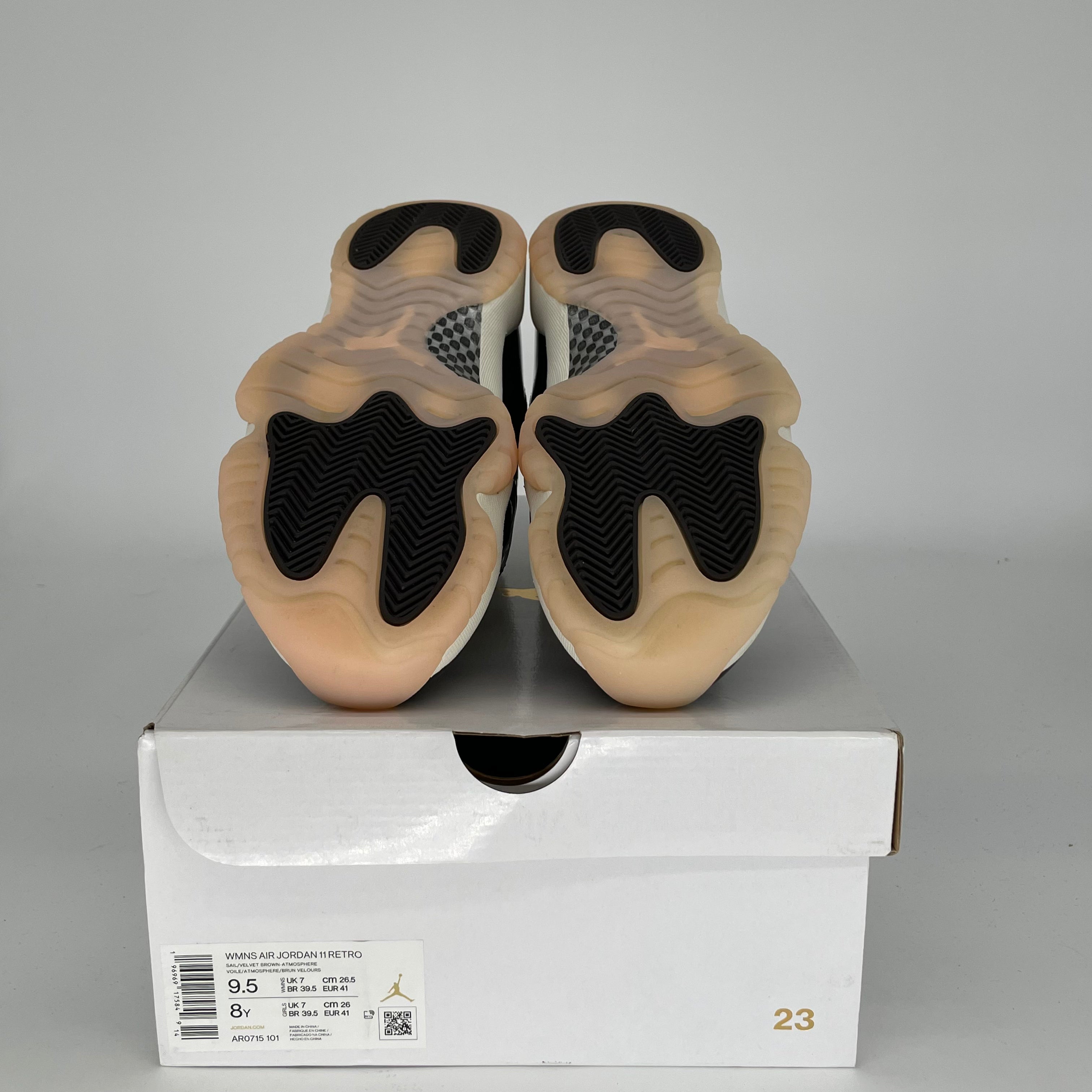 AIR JORDAN 11 NEAPOLITAN Retro Sneakers - Women's Size 8/9.5W (AR0715-101) - Perfect for Basketball, Casual Wear & Street Fashion