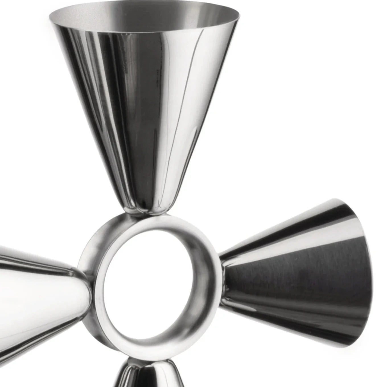 Alessi Quadri Combo Jigger - Premium Stainless Steel Cocktail Measuring Tool for Bartenders & Home Mixologists - Perfect for Crafting Martinis, Margaritas & Cocktails at Home Bars & Parties