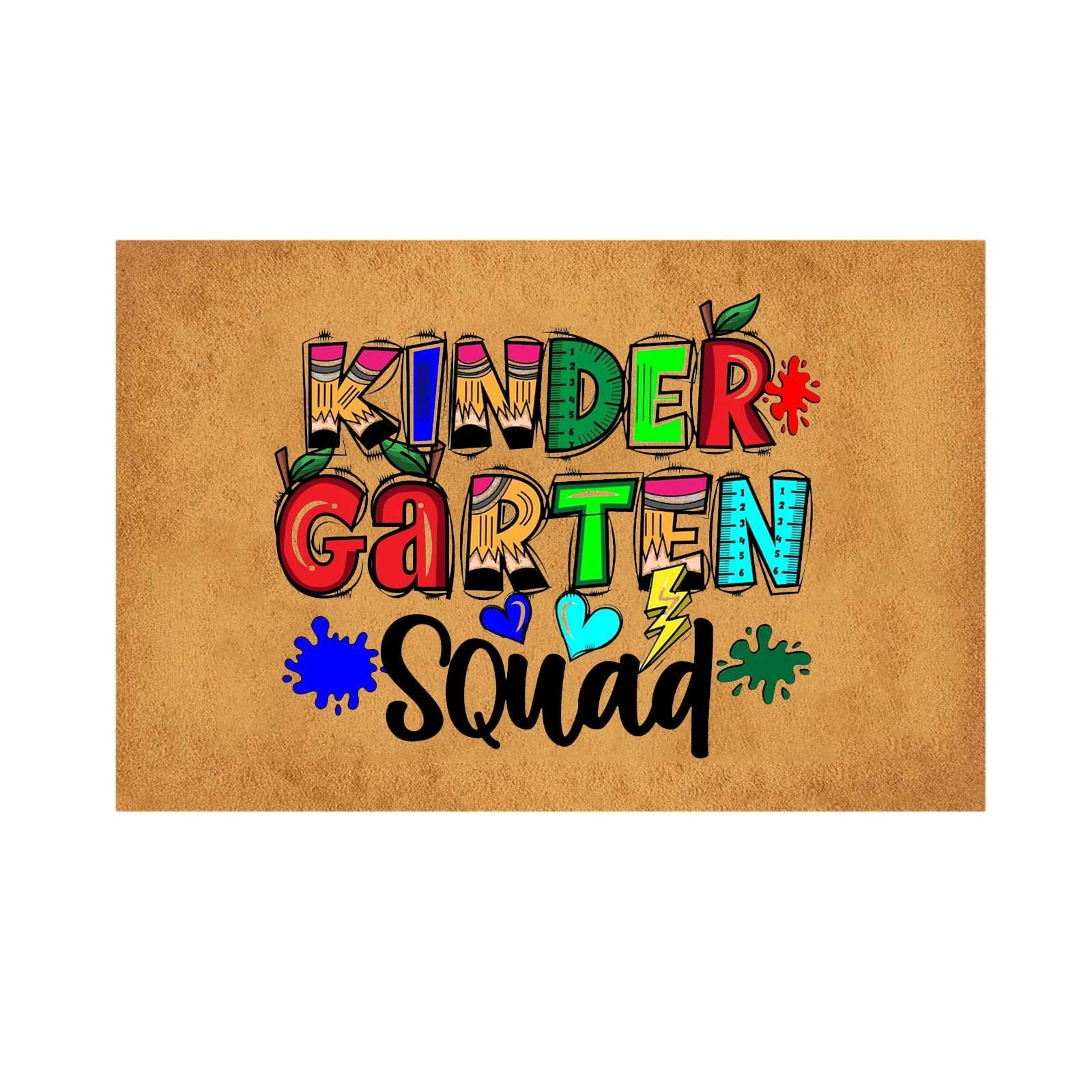 Back to School Welcome Door Mat - Non-Slip Bathroom Floor Mat for Pre-K & Kindergarten - First Day of School Decor, Home Entryway Rug - Perfect for Classroom, Dorm Room & Housewarming Gifts