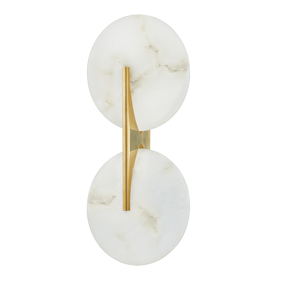 Asteria LED Wall Sconce Light Fixture - Modern Alabaster White Finish for Bedroom, Living Room & Hallway Lighting Decor
