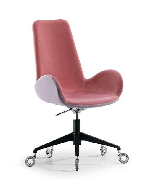 Midj Dalia DPA TS Ergonomic Office Desk Chair - Adjustable Height Swivel Task Chair with Lumbar Support for Home & Office Workspace