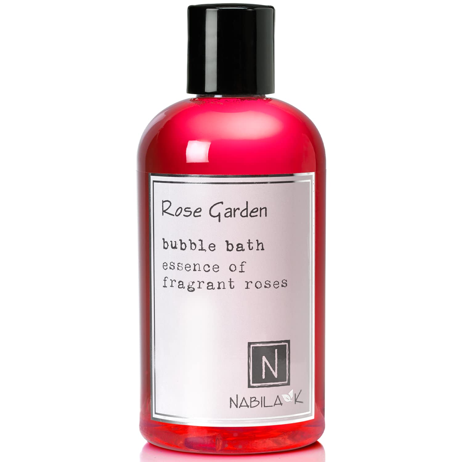 Nabila K Rose Garden Bubble Bath - Natural Essential Oils for Sensitive Skin, Tear-Free & Moisturizing - Gentle Luxury Bath for Women & Men, 8 oz - Perfect for Relaxation, Spa Days & Self-Care Routines
