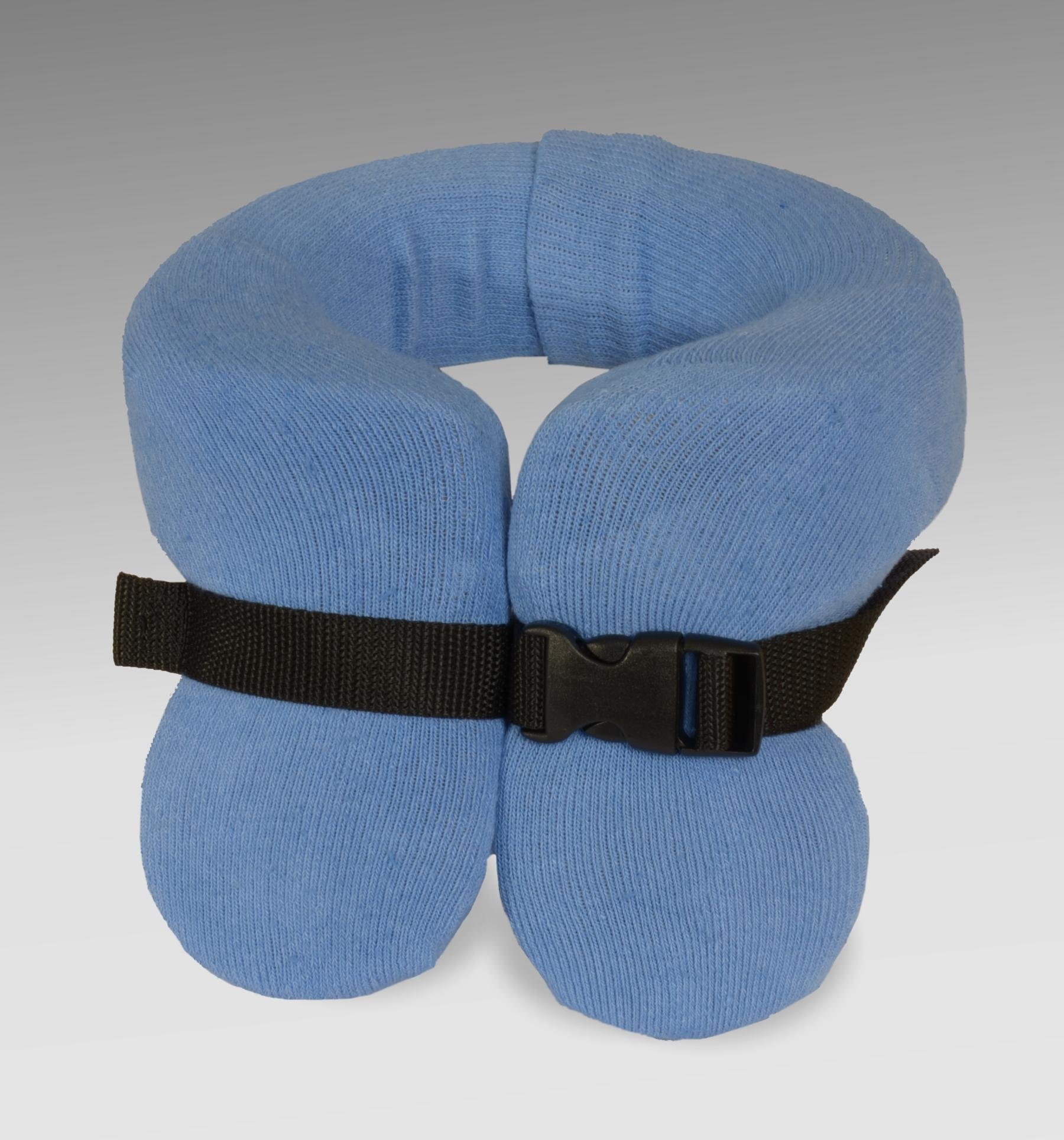 Adjustable Head Support Pillow (X-Small, Blue) - Comfortable Neck & Head Cushion for Travel, Office, and Home Use
