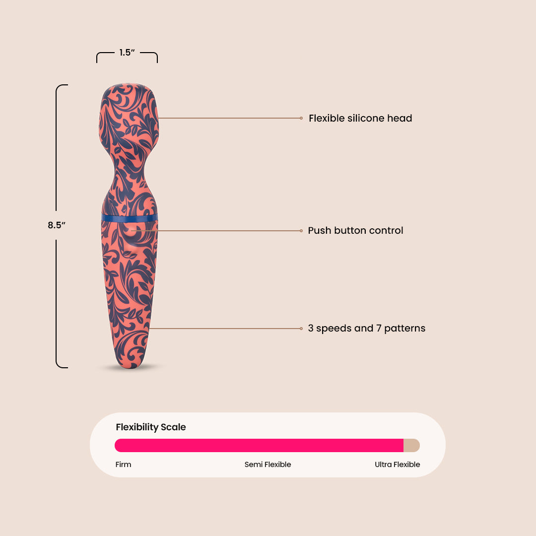 Naughty Bits™ W.I.L.F™ Wand - Flexible Body Massager for Relaxation & Intimate Pleasure | Perfect for Couples, Solo Use & Stress Relief
