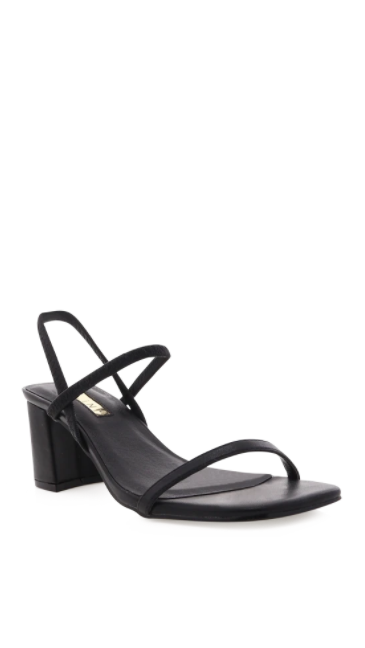 Balton Mule Heels for Women - Comfortable Black Block Heel Slides - Perfect for Office, Party & Casual Wear